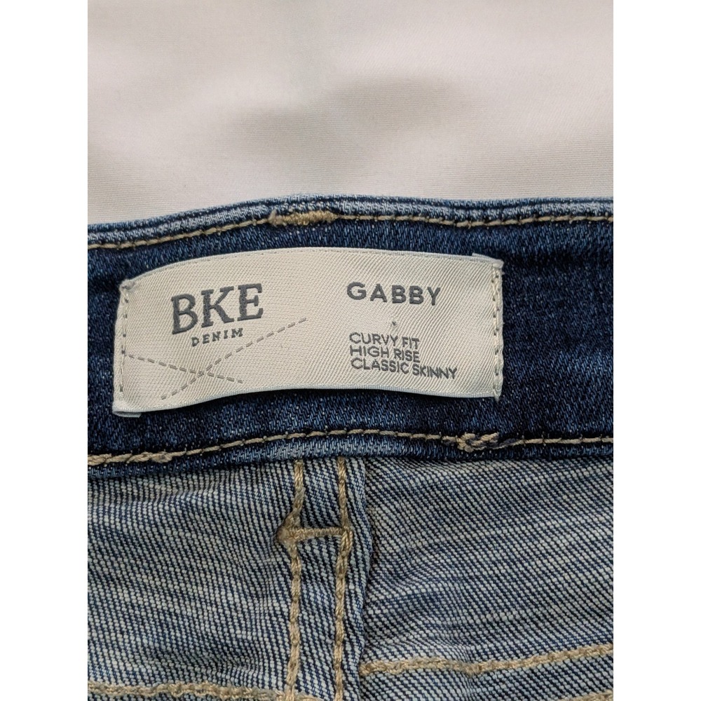 BKE Gabby Curvy High Rise Classic Skinny Jeans Blue Medium Wash 29x30 - Picture 10 of 13